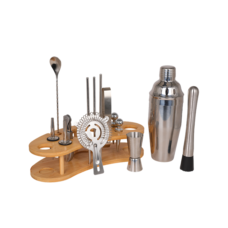 15-Piece Mixing Cocktail Shaker With Stand