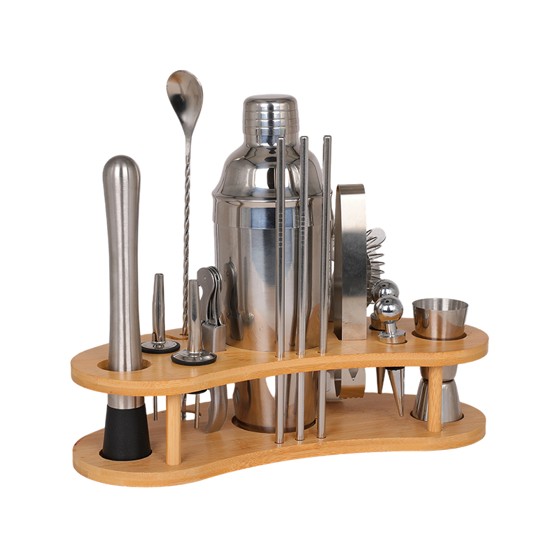15-Piece Mixing Cocktail Shaker With Stand