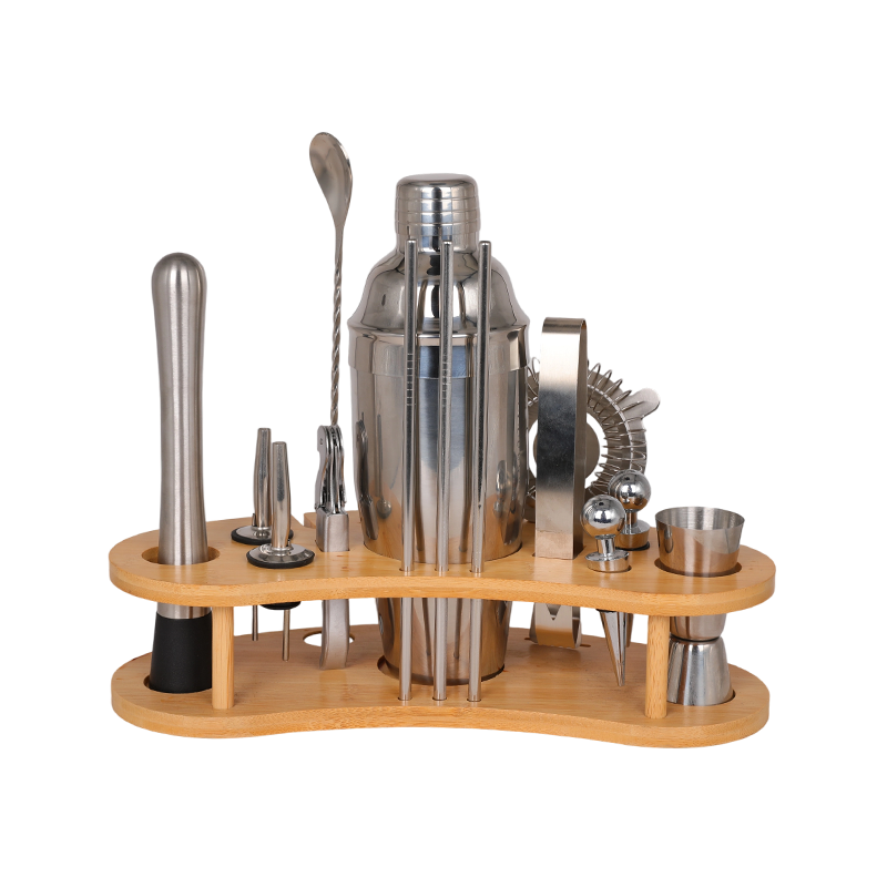 15-Piece Mixing Cocktail Shaker With Stand