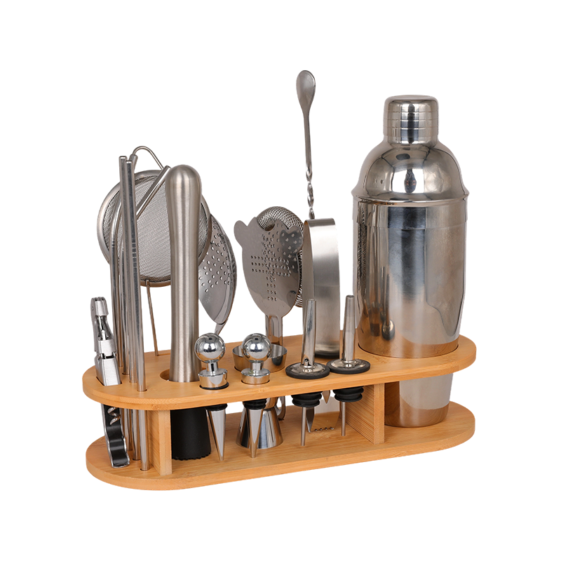 18-Piece Stainless Steel Bar Bartender Kit for Home