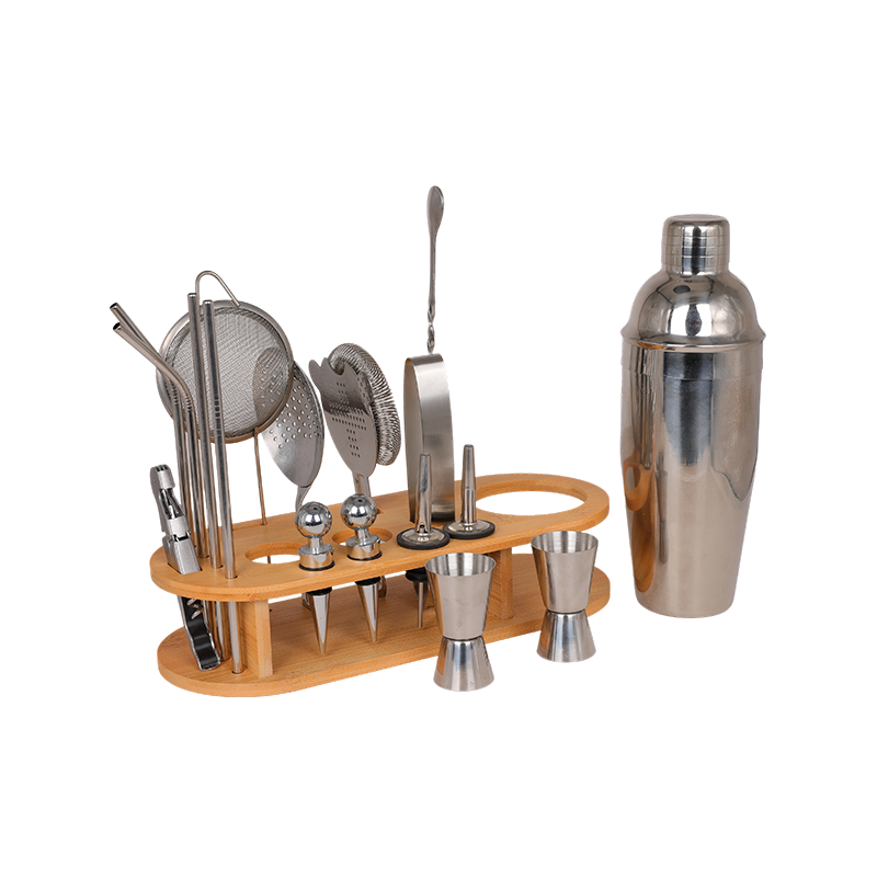 18-Piece Stainless Steel Bar Bartender Kit for Home