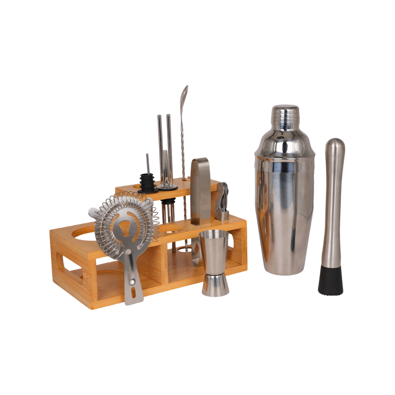 12-Piece Stainless Steel Cocktail Shaker Set Barware Kit