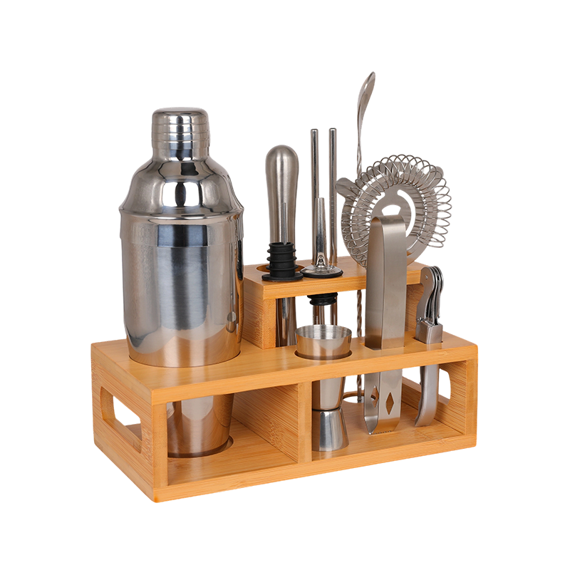 12-Piece Stainless Steel Cocktail Shaker Set Barware Kit