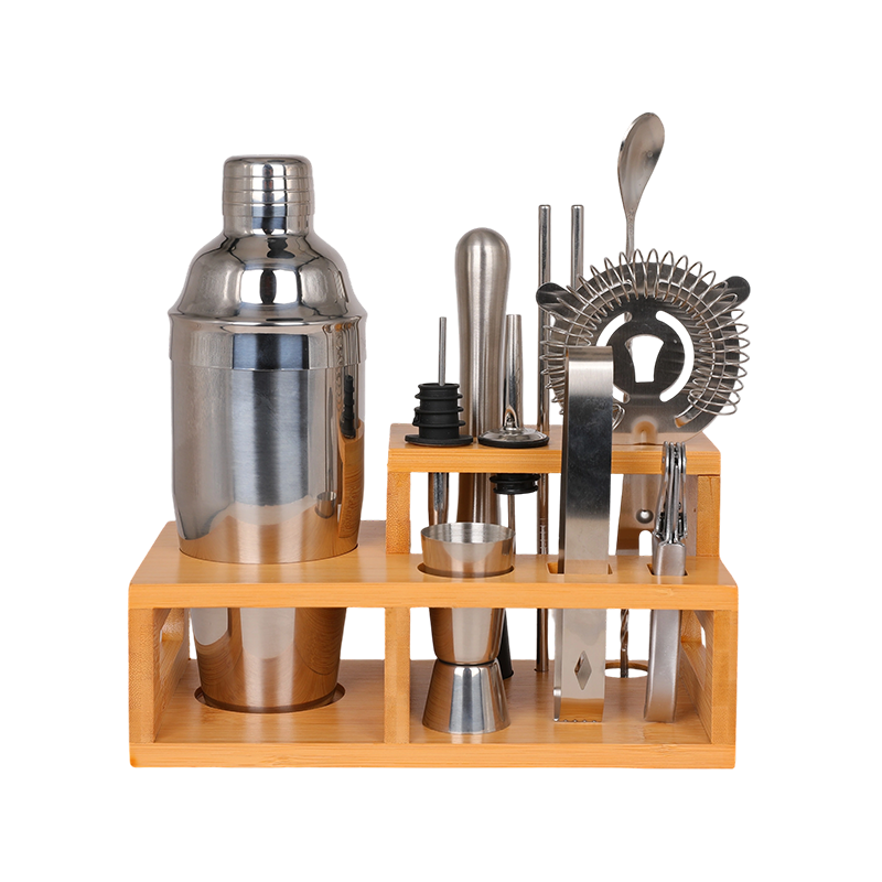 12-Piece Stainless Steel Cocktail Shaker Set Barware Kit