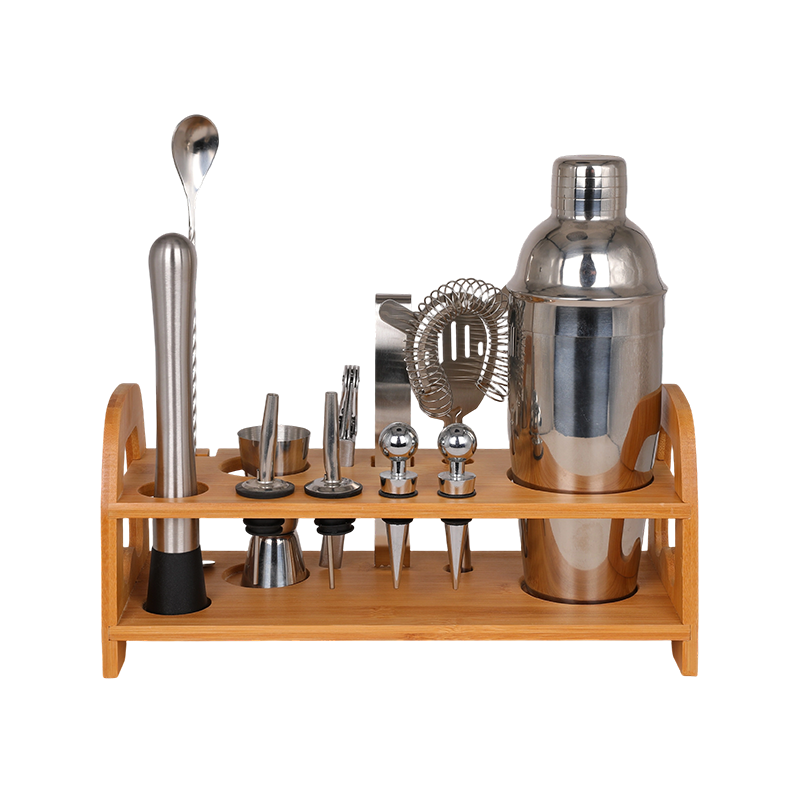12-Piece Stainless Steel Cocktail Shaker Set Barware Kit