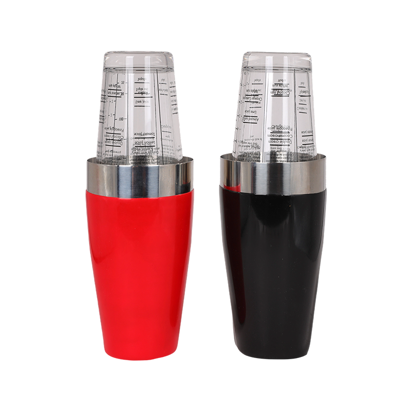 Stainless Steel Boston Cocktail Shaker with Recipes