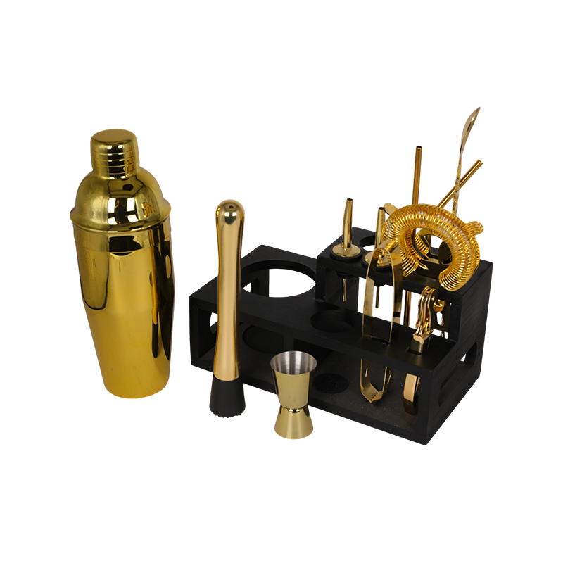 12-Piece Gold Mixology Bartender Kit Bar Tool Set 