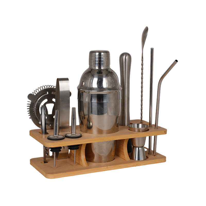 12-Piece Stainless Steel Cocktail Shaker Set Barware Kit