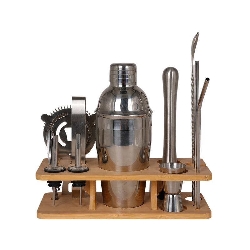 12-Piece Stainless Steel Cocktail Shaker Set Barware Kit