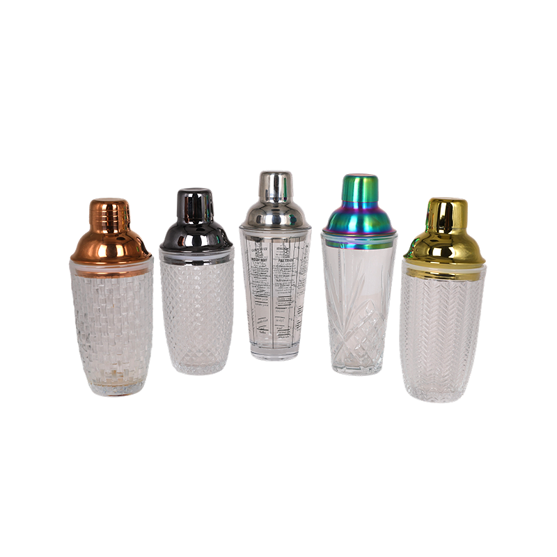 Cobbler Shaker Stainless Steel Glass Shaker with Recipes