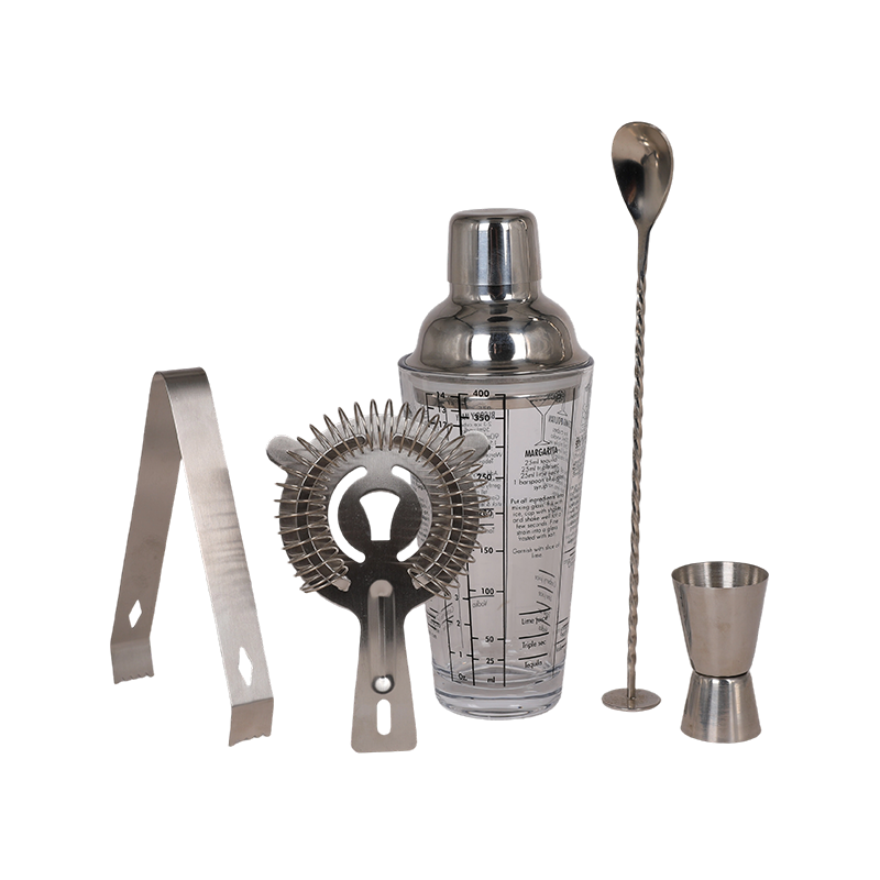 5-Piece Stainless Steel Cocktail Shaker Set