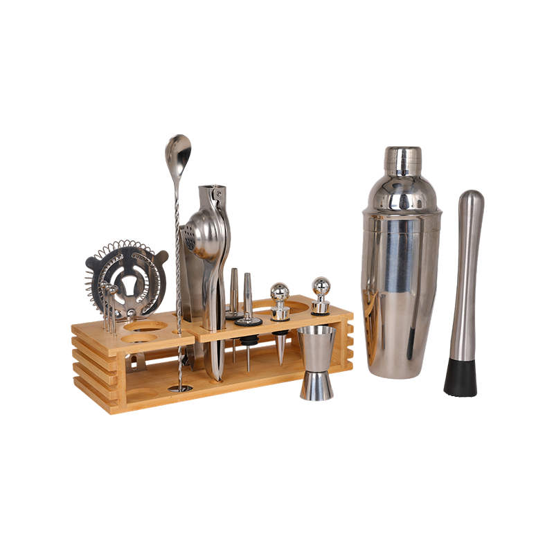 17-Piece Stainless Steel Bar Complete Bartender Kit