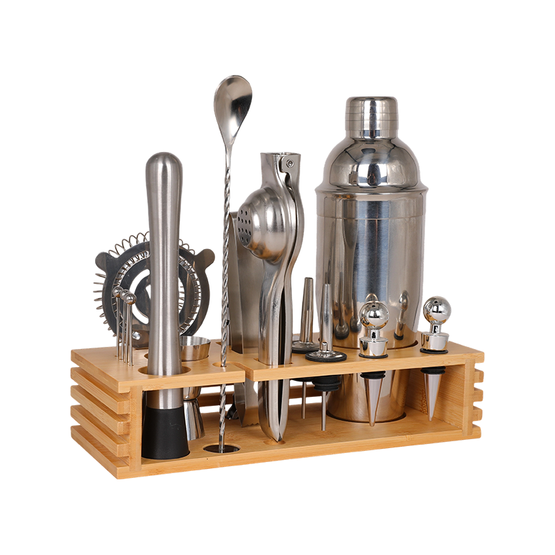 17-Piece Stainless Steel Bar Complete Bartender Kit
