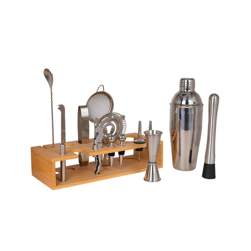14-Piece Martini Barware Mixing Tool Bartender Kit