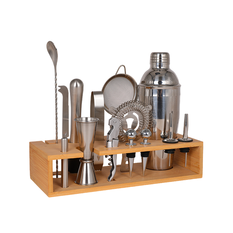 14-Piece Martini Barware Mixing Tool Bartender Kit