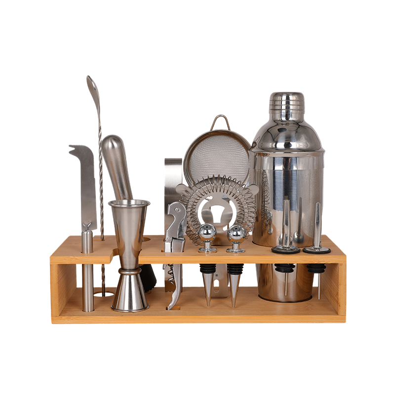 14-Piece Martini Barware Mixing Tool Bartender Kit
