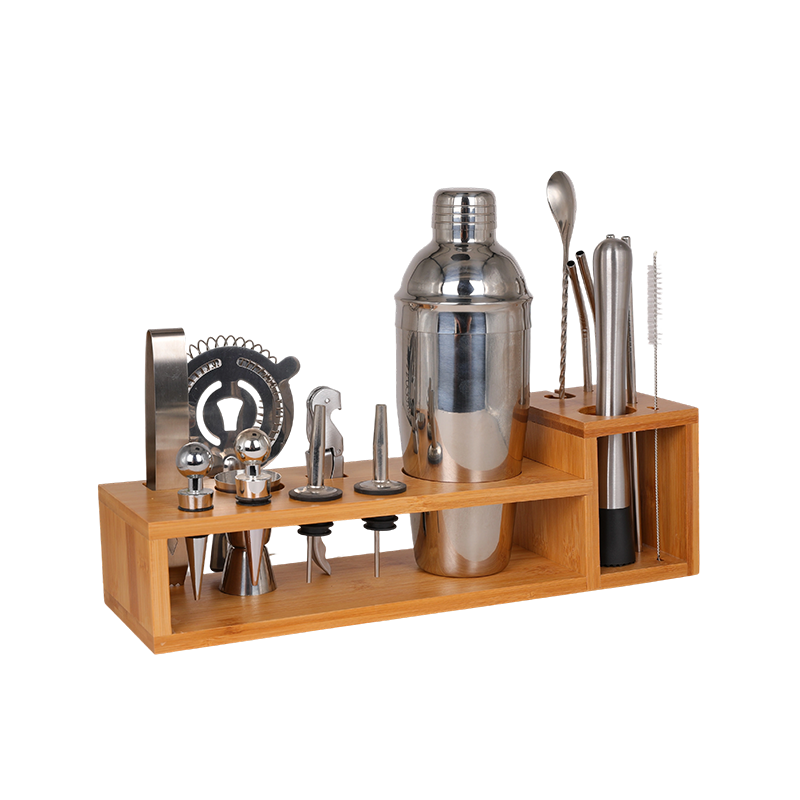 17-Piece Stainless Steel Bar Complete Bartender Kit