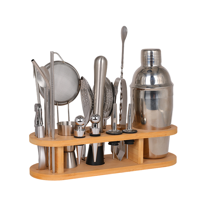 18-Piece Stainless Steel Bar Bartender Kit for Home