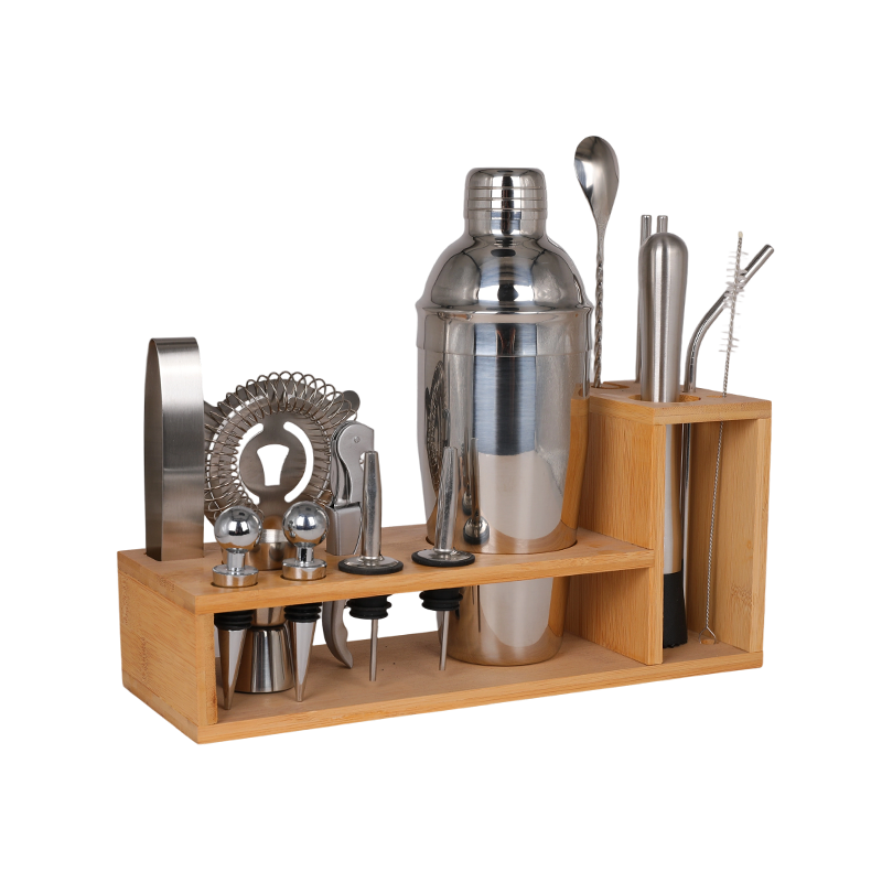 15-Piece Mixing Cocktail Shaker With Stand