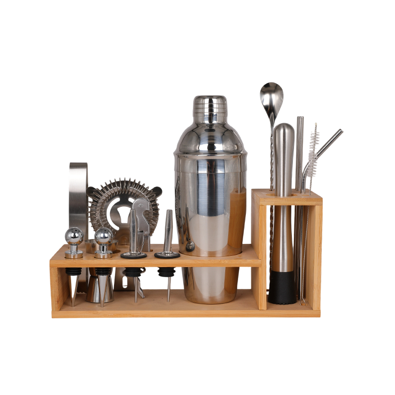 15-Piece Mixing Cocktail Shaker With Stand