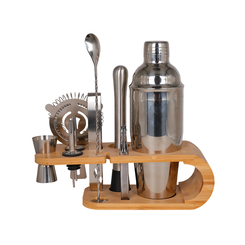10-Piece Stainless Steel Martini Shaker and Complete Kit