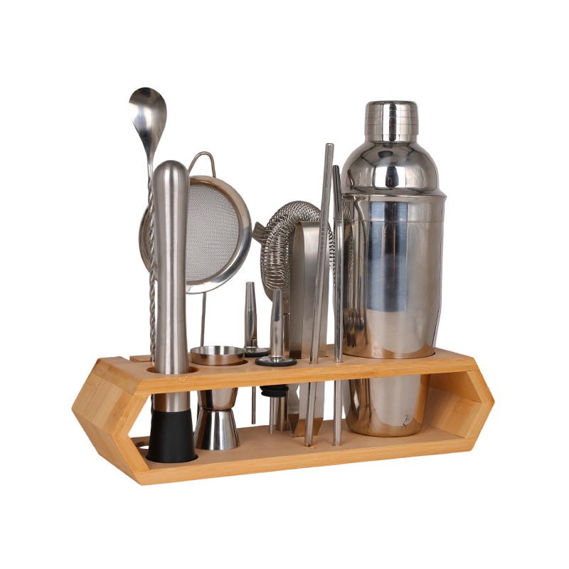 12-Piece Stainless Steel Cocktail Shaker Set Barware Kit