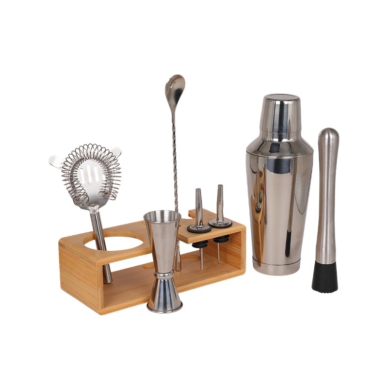 8-Piece Stainless Steel Home Bartending Kit