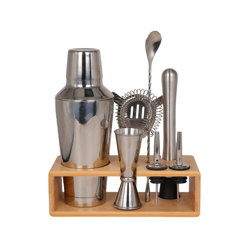 8-Piece Stainless Steel Home Bartending Kit