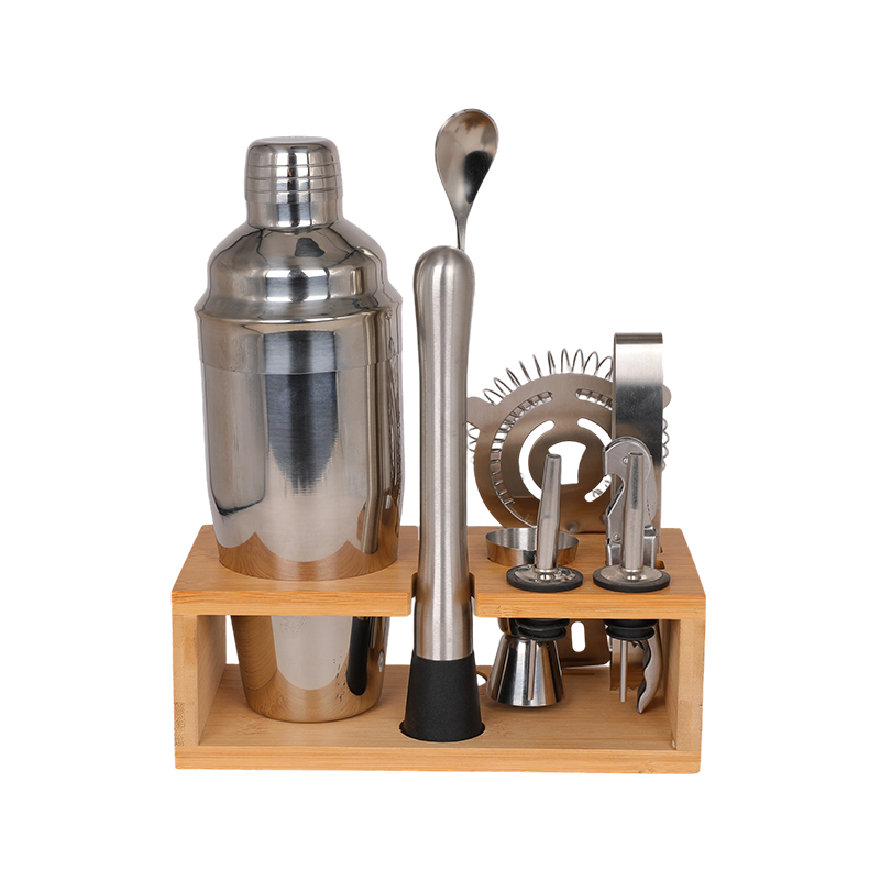 10-Piece Stainless Steel Martini Shaker and Complete Kit