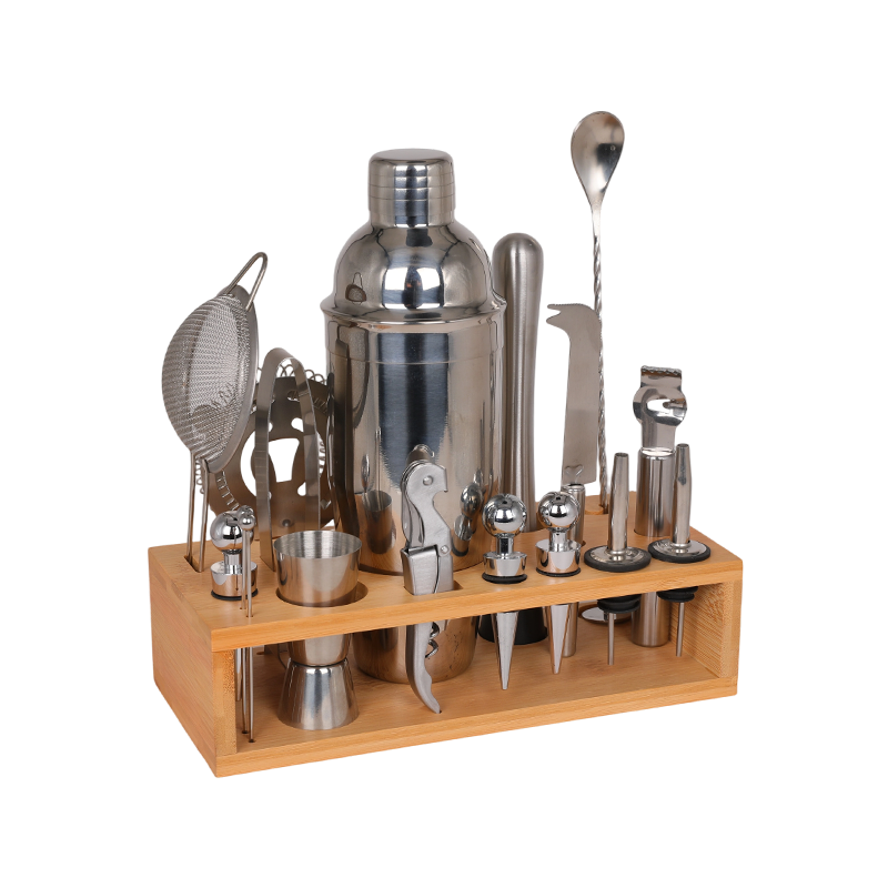 18-Piece Stainless Steel Bar Bartender Kit for Home