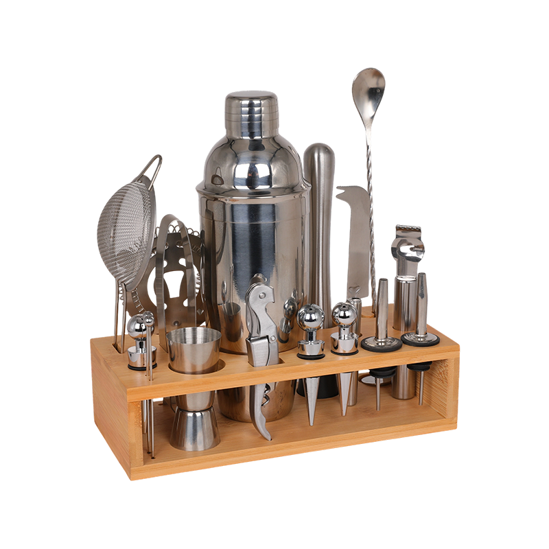 18-Piece Stainless Steel Bar Bartender Kit for Home