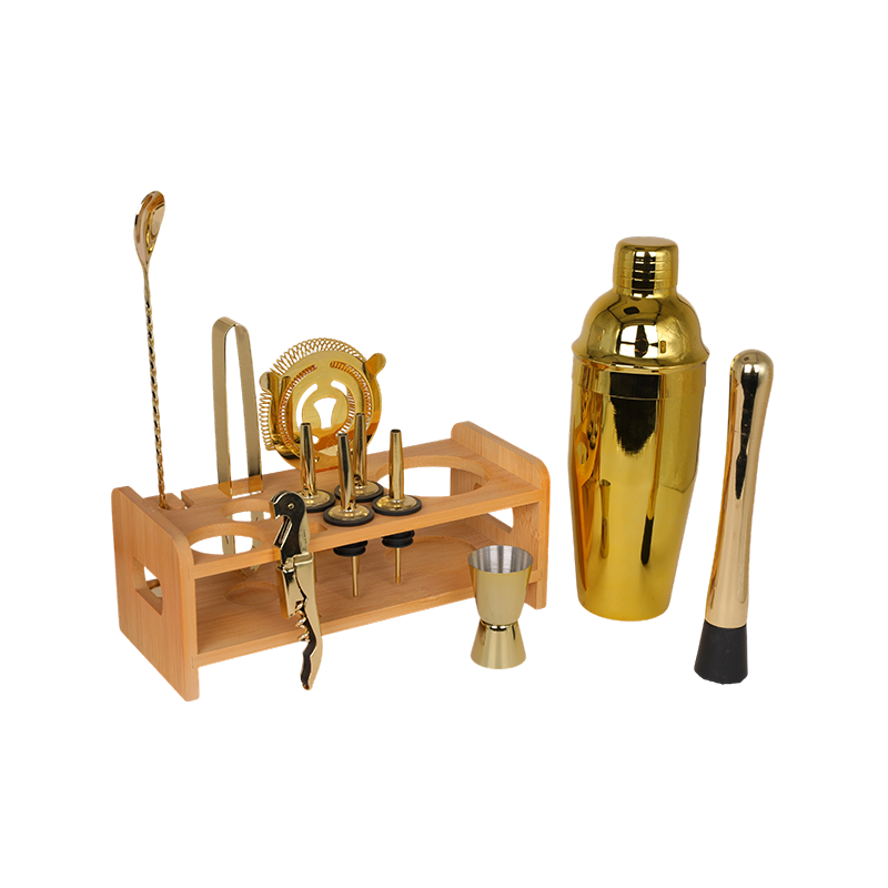 12-Piece Gold Mixology Bartender Kit Bar Tool Set 