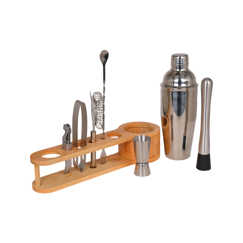8-Piece Stainless Steel Home Bartending Kit