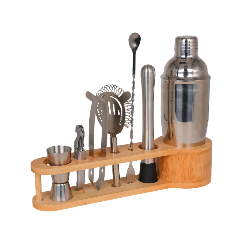 8-Piece Stainless Steel Home Bartending Kit