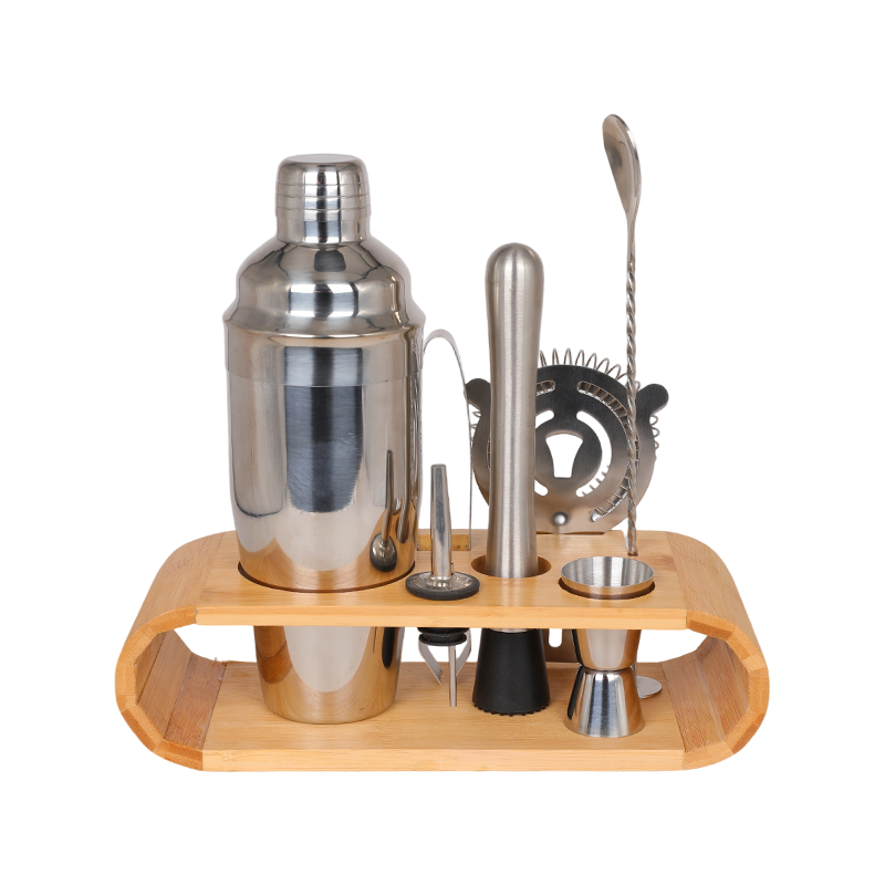 8-Piece Stainless Steel Home Bartending Kit
