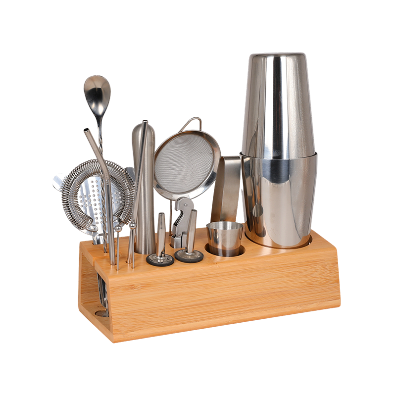 15-Piece Mixing Cocktail Shaker With Stand