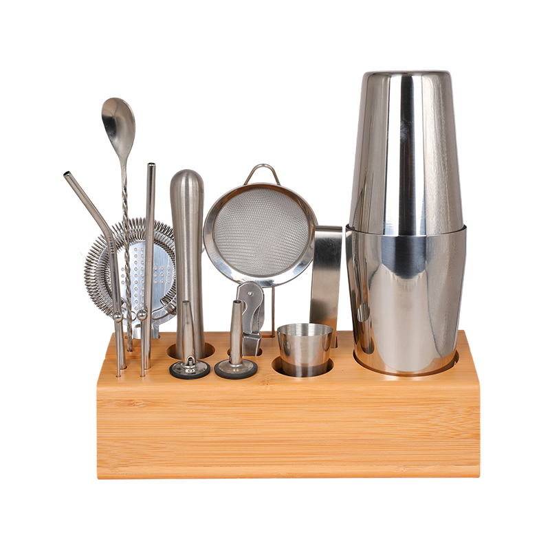 15-Piece Mixing Cocktail Shaker With Stand