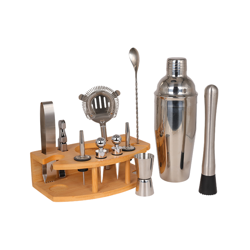 12-Piece Stainless Steel Cocktail Shaker Set Barware Kit