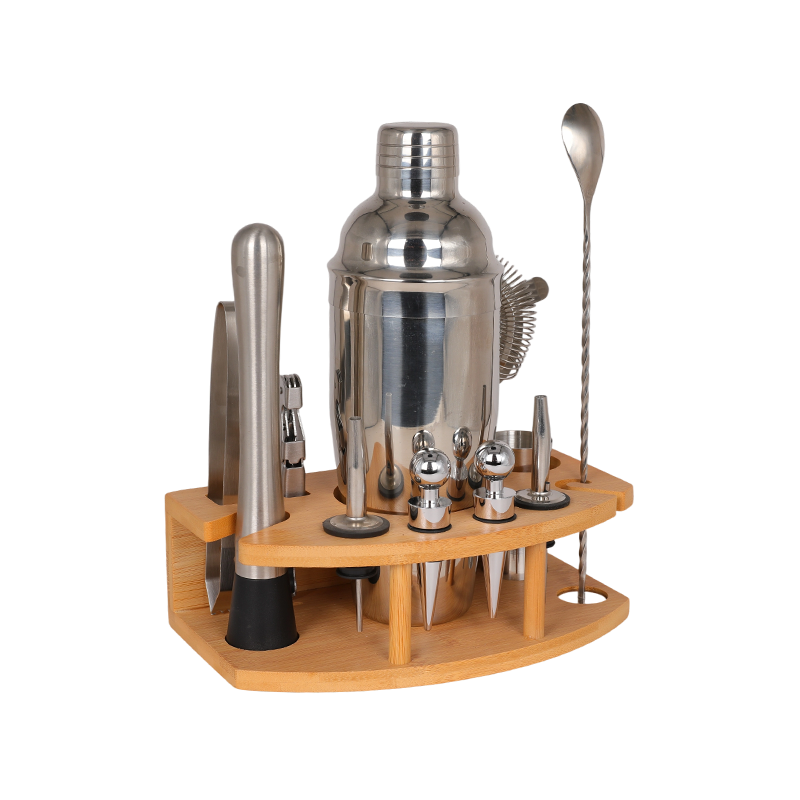 12-Piece Stainless Steel Cocktail Shaker Set Barware Kit