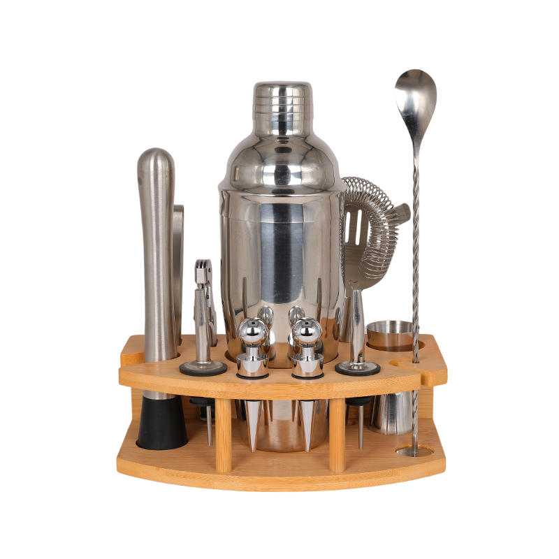 12-Piece Stainless Steel Cocktail Shaker Set Barware Kit