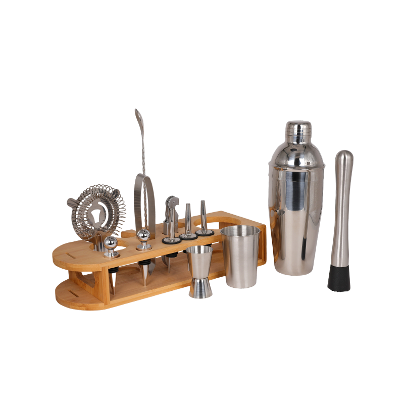 14-Piece Martini Barware Mixing Tool Bartender Kit