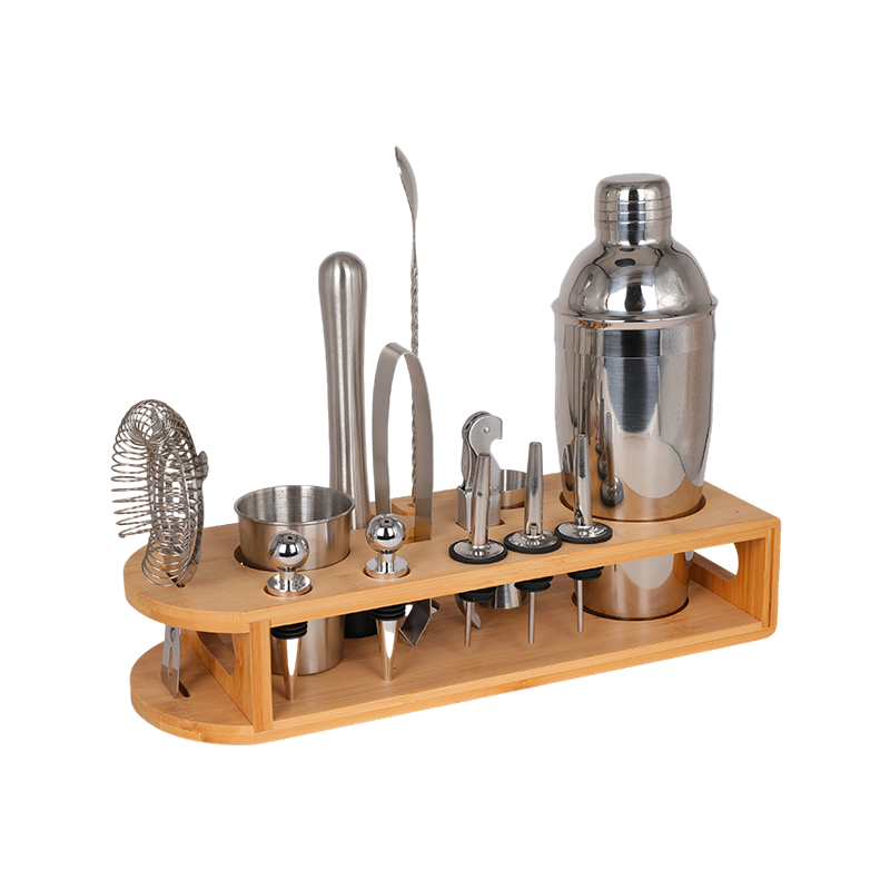 14-Piece Martini Barware Mixing Tool Bartender Kit