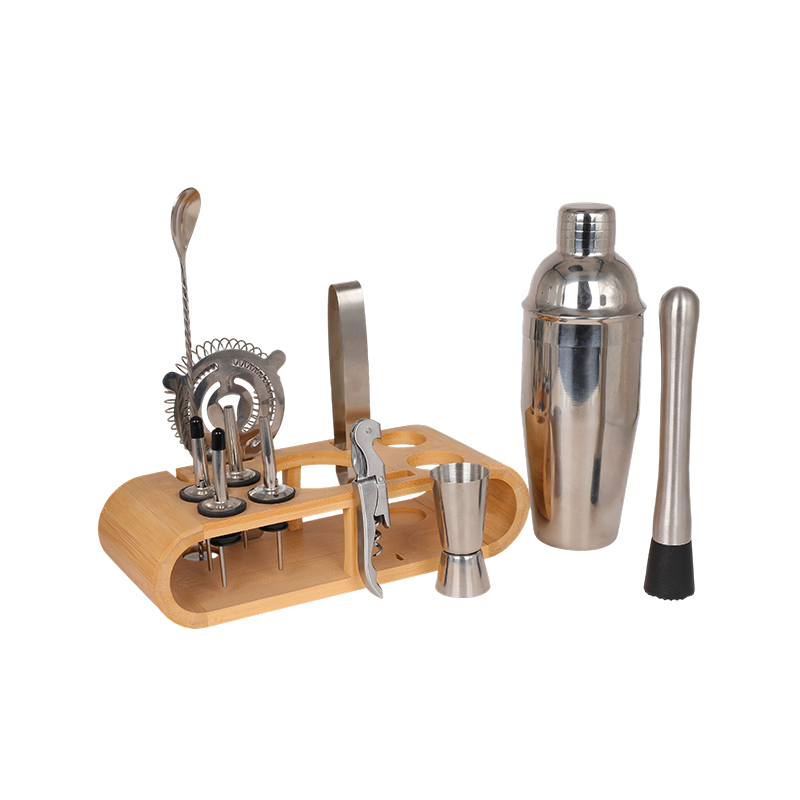 12-Piece Stainless Steel Cocktail Shaker Set Barware Kit
