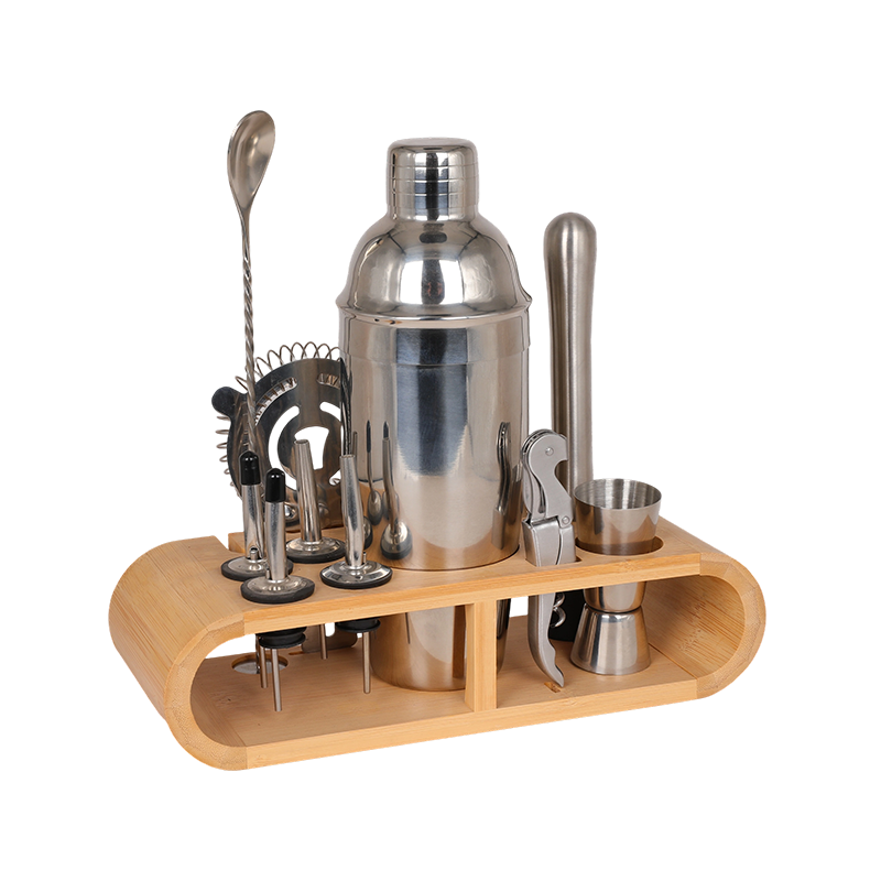 12-Piece Stainless Steel Cocktail Shaker Set Barware Kit