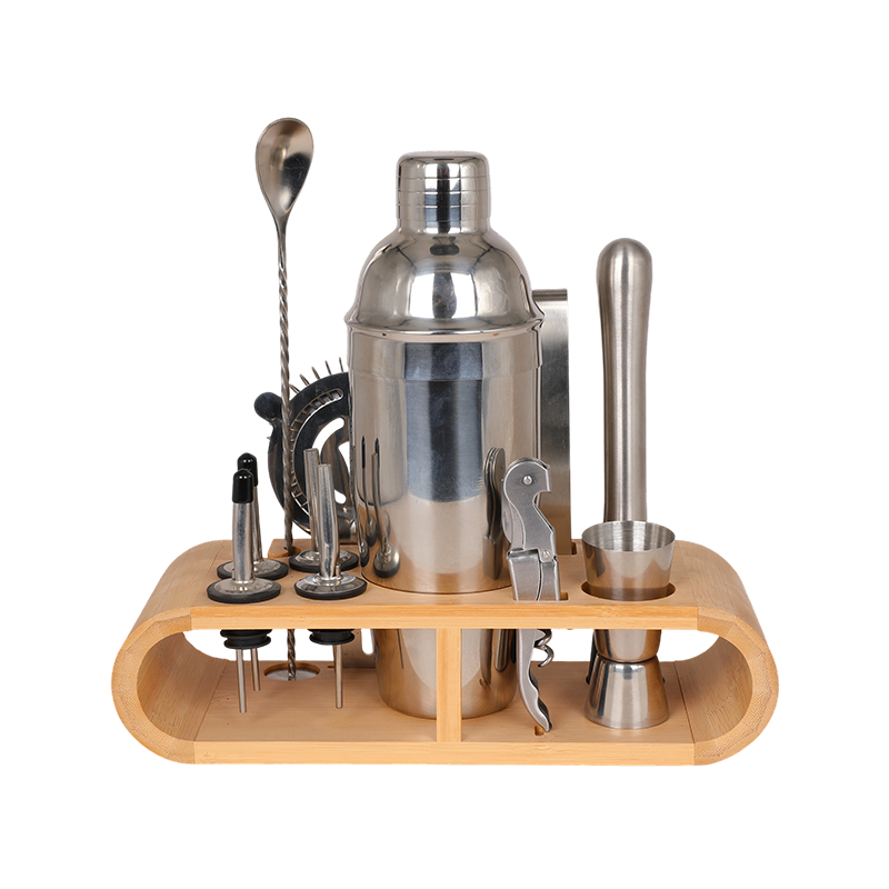 12-Piece Stainless Steel Cocktail Shaker Set Barware Kit