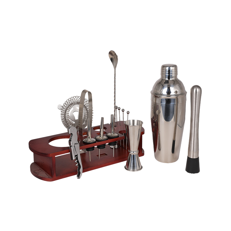 15-Piece Mixing Cocktail Shaker With Stand